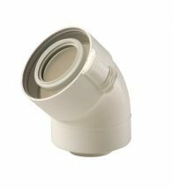 Ubbink - Sekurit PP bocht 60/100 45gr - 229200