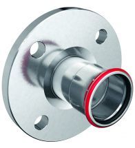 Geberit - Bride Mapress Acier Carbone avec manchon à sertir d=108mm PN10/16 - C-Staal
