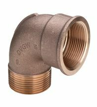 Viega - Knie 90 brons 2 MF model 3092