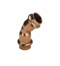 Viega - Coude à presser en cuivre 18mm FF 45° (potable) eau Profipress Copper 2426 - 292416
