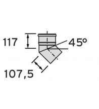 Vaillant - Bocht 45° AL (2 pièces)