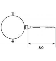 Vaillant - Collier de fixation (5 pièces) 200 mm 60/100 pour les chaudières murales à condensation