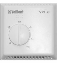 Vaillant - Kamerthermostaat , 2-draads:3,4 potentiaal vrij, zonder klok, max 10 A - VRT 15