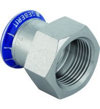 Geberit - Raccord de transition Mapress Acier Inoxydable ave c filetage intérieur: d=22mm, Rp=3/4 - RVS