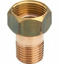 Viega - Schroefkoppeling 1/2 x 3/4 brons/blank model 3335 - 320232