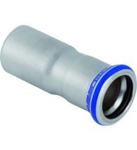 Geberit - Réduction Mapress Acier Inoxydable avec tuyau d’em boitement: d=42mm, d1=22mm - RVS