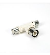 Begetube - Perskoppeling, T-stuk, 20x2mm x 32x3mm x 20x2mm kunststof 325663535 - PPSU