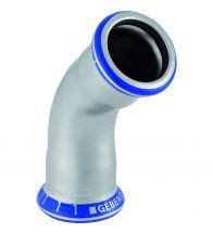 Geberit - Coude Mapress Acier Inoxydable: 45gr, d=42mm - RVS