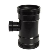 Wavin Pp té réduit à joint 90° 75x50mm noir benor-marque évacuationwafix pp - 3412207059