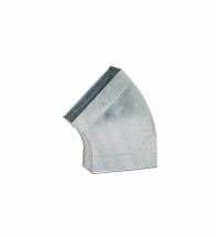 Ventilair - FGBH45 hor. bocht 45 graden 80x220 rond galva - 3413080220