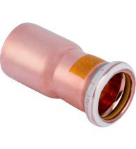 Geberit - Réduction Mapress Cuivre avec tuyau d’emboitement (gaz): d=22mm, d1=15mm - Koper
