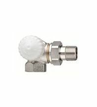 Heimeier - Thermos. afsl. V-exact II dubbel haaks rechts DN10 G3/8