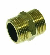 VSH - Dubbel nippel messing 3/8 - D1103