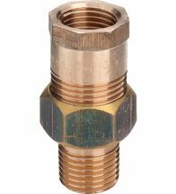 Viega - 3-delige koppeling 1.1/4 MF brons / blank model 3341