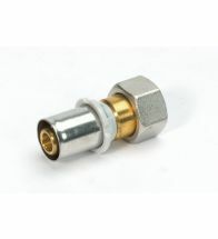 Begetube - Raccord 2 pièces à sertir laiton 16/2 x 1/2 FF eau potable Alpex