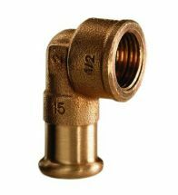VSH - Brons pressfitting knie F 1/2Fx15 code - 6090G