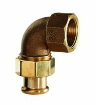 VSH - Brons pressfitt.3-del.haaks kopp. 1Fx22 code - 6096G