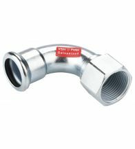 VSH - Pressfitting bochtkoppeling 90 22x3/4 staal verzinkt - C1438