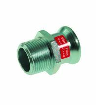 VSH - Persovergangsstuk staal 28mm x 3/4" M verwarming XPress Staalverzinkt C1405 - 6209852