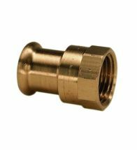 VSH - Brons pressfitt.puntstuk 1/2F x 22 code - 6270G