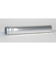 Ubbink - Verlengstuk aluminium 80 mm l: 1000 mm naturel dikw. 1,5 mm afvoer HR+ & HRtop