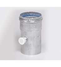 Ubbink - Aluminium condensuitloopstuk 80 mm naturel dikw. 1,5 mm afvoer HR+ & HRtop