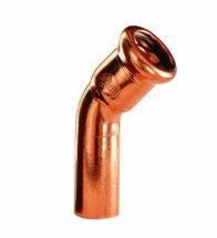 VSH - Courbe à sertir MF cuivre 15 MF 45 eau potable XPress Koper - 7040