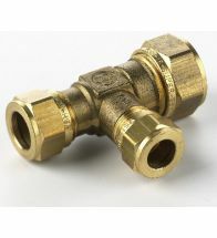 VSH - Té réduction à compression laiton 22x15x22 FFF eau potable  Super - S1221