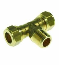 VSH - Té de transition à compression laiton 15 x 1/2 x eau potable  Super - S1225