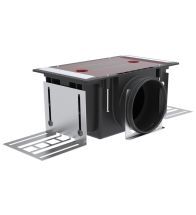 Zehnder - Plenum -P 1xDN90 mat. synthétique - Raccordemen t latéral - 60m³/h - H=115mm - CLD
