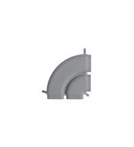 Zehnder - CK 300 Gaine double Coude H pour déviation horizon tale 90° - 300H