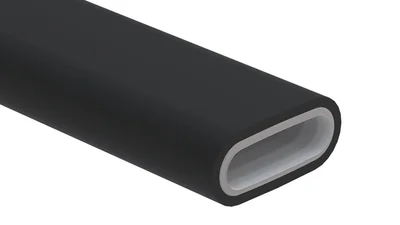 Zehnder Ovaal instortkanaal geïsoleerd ComfoTube Therm Flat 51 kunststof isolatie=9mm - 990328032