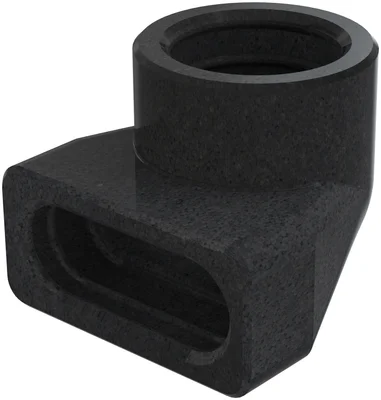 Zehnder ComfoFit Therm DN90 - haakse overgang 90/flat 51 90gr - 990430852