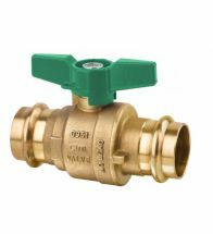 Cimberio - Bolkraan cim volle doorg.pres 28 x 28 mm met hendel - 1222CRNL28X28