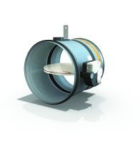 Rf-t - Clapet de ventilation coupe-feu circulaire et ultr a-légère CR60+MFUS d:160