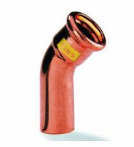 VSH - Courbe à sertir MF cuivre 15 MF 45 gaz XPress Koper Gas - G7040