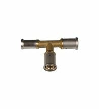 Henco Té réduit à sertir laiton 20/2x20/2x16/2mm fff eau potable - 11P-202016