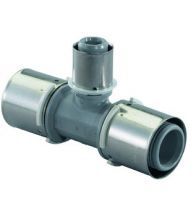 Uponor - Press composiet T-stuk verlopend 50x40x50mm - PPSU