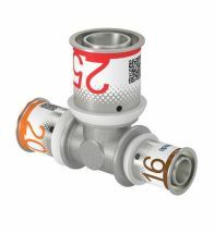 Uponor S-Press PLUS T-stuk verlopend 20-25-16 - U1070570