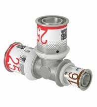 Uponor S-Press PLUS T-stuk verlopend 25-25-16 - U1070578