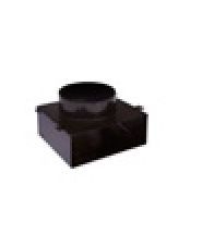 Ventichape - Bijcollector aansluiting 150mm naar 200x80mm via hoek 90 met luchtgeleider ventiline - VCBC