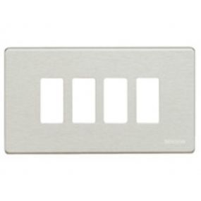 Bticino - Magic plaque recouvrement 4 modules ivoire - 504/4/R
