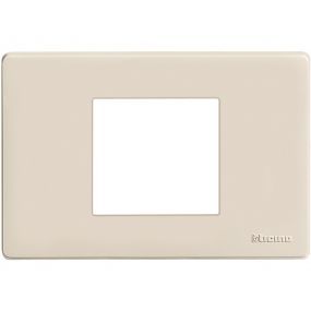Bticino Magic - Afdekplaat 2 modulesule vierkant ivoor - 503/23A/R
