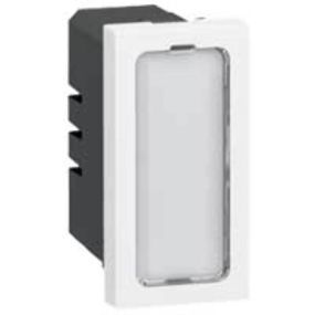 Legrand Mosaic voyant simple - 12/24 V - 0,2 W - 1 module - pour fonctions témoin et lumineuses - livré avec 4 étiquettes de couleur (rouge, orange, vert et bleu) - 078551