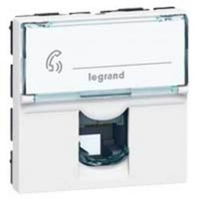 Legrand - Mosaic prise RJ11 2 modules blanc - 078731