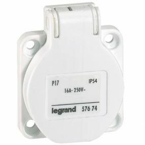 Legrand - Prise de courant blanche 2P+A 16A 250V - 057674