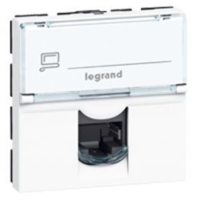Legrand - Mosaic prise RJ45 CAT6 utp 2 modules blanc - 076564