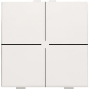 Niko - Home control bouton poussoir quadruple white - 101-51004