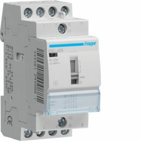 Hager - Contactor 4X25A 4No+Manuele Bediening - Erc425