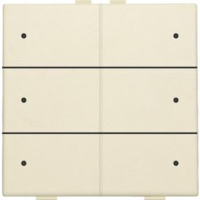 Niko Home Control - Zesvoudige busdrukknop+Led Creme - 100-52006